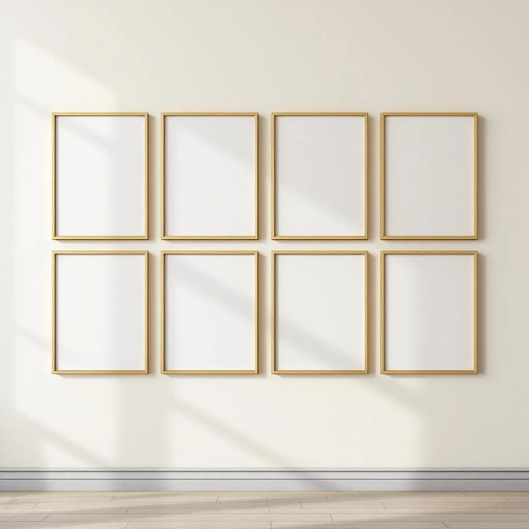 Frame Professional Frame Mockup — Plain Square Frame Portrait 4:5 — Perspective View — #01261 | MockupBulk