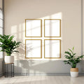 Frame Room Scene Mockup — Plain Square Frame Portrait 2:3 — Perspective View — #01267 | MockupBulk