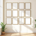 Frame Frame Display Mockup — Plain Square Frame Landscape 3:4 — Perspective View — #01273 | MockupBulk