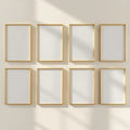 Frame Editorial Room Mockup — Plain Square Frame Portrait 2:3 — Perspective View — #01276 | MockupBulk