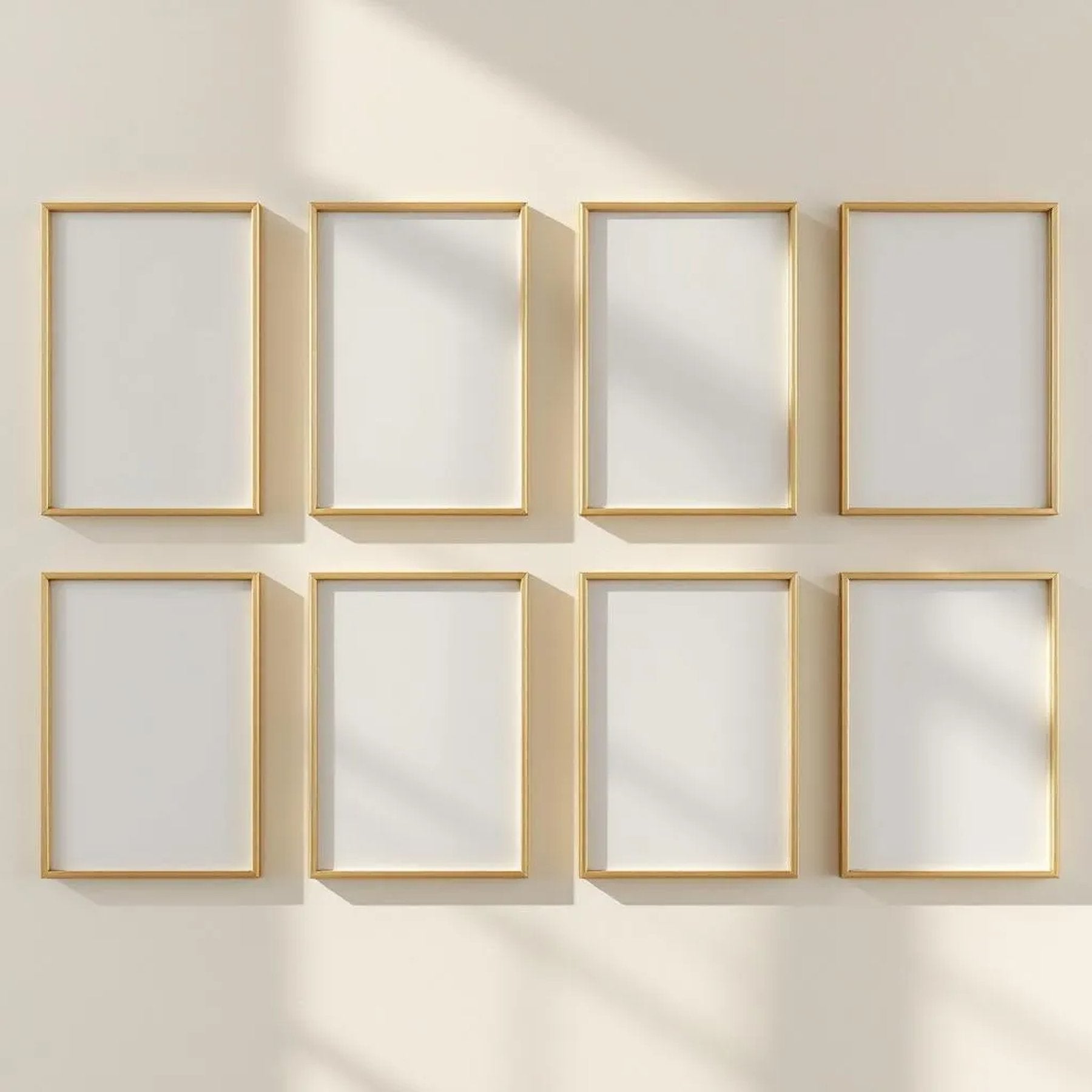 Frame Editorial Room Mockup — Plain Square Frame Portrait 2:3 — Perspective View — #01276 | MockupBulk