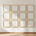 Frame Premium Interior Mockup — Plain Square Frame Square 1:1 — Perspective View — #01279 | MockupBulk