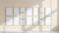 Frame Interior Frame Mockup — Silver Frame Portrait 2:3 — Perspective View — #01283 | MockupBulk