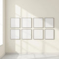 Frame Room Scene Mockup — Plain Square Frame Portrait 2:3 — Perspective View — #01285 | MockupBulk