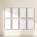 Frame Wall Art Mockup — Plain Square Frame Portrait 4:5 — Perspective View — #01291 | MockupBulk