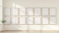 Frame Lifestyle Frame Mockup — Silver Frame Square 1:1 — Perspective View — #01292 | MockupBulk