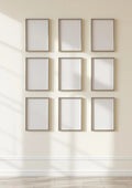 Frame High-Res Frame Mockup — Silver Frame Portrait 2:3 — Perspective View — #01293 | MockupBulk