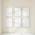 Frame Room Scene Mockup — Plain Square Frame Portrait 4:5 — Perspective View — #01294 | MockupBulk