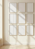 Frame High-Res Frame Mockup — Silver Frame Portrait 2:3 — Perspective View — #01296 | MockupBulk