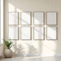 Frame Styled Room Mockup — Plain Square Frame Portrait 2:3 — Perspective View — #01297 | MockupBulk