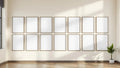 Frame Styled Room Mockup — Silver Frame Square 1:1 — Perspective View — #01298 | MockupBulk