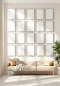 Frame Room Scene Mockup — Silver Frame Portrait 2:3 — Perspective View — #01302 | MockupBulk