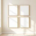 Frame High-Res Frame Mockup — Plain Square Frame Portrait 4:5 — Perspective View — #01303 | MockupBulk