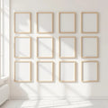 Frame Premium Interior Mockup — Plain Square Frame Square 1:1 — Perspective View — #01309 | MockupBulk