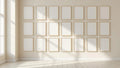 Frame Room Scene Mockup — Raw Pine Frame Portrait 4:5 — Perspective View — #01310 | MockupBulk