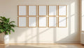 Frame Styled Room Mockup — Raw Pine Frame Portrait 2:3 — Perspective View — #01313 | MockupBulk