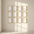 Frame Wall Art Mockup — Plain Square Frame Portrait 2:3 — Perspective View — #01315 | MockupBulk