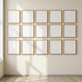 Frame Wall Art Mockup — Plain Square Frame Portrait 2:3 — Perspective View — #01321 | MockupBulk