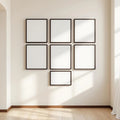 Frame High-Res Frame Mockup — Plain Square Frame Portrait 2:3 — Perspective View — #01324 | MockupBulk