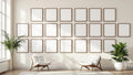 Frame Wall Art Mockup — Espresso Frame Portrait 2:3 — Perspective View — #01325 | MockupBulk