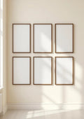 Frame Editorial Room Mockup — Espresso Frame Portrait 2:3 — Perspective View — #01326 | MockupBulk