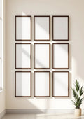 Frame Professional Frame Mockup — Espresso Frame Portrait 2:3 — Perspective View — #01329 | MockupBulk