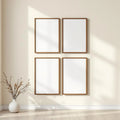 Frame Room Scene Mockup — Plain Square Frame Square 1:1 — Perspective View — #01336 | MockupBulk
