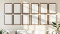 Frame Lifestyle Frame Mockup — Espresso Frame Portrait 2:3 — Perspective View — #01340 | MockupBulk