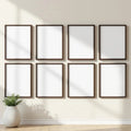 Frame Frame Display Mockup — Plain Square Frame Square 1:1 — Perspective View — #01342 | MockupBulk