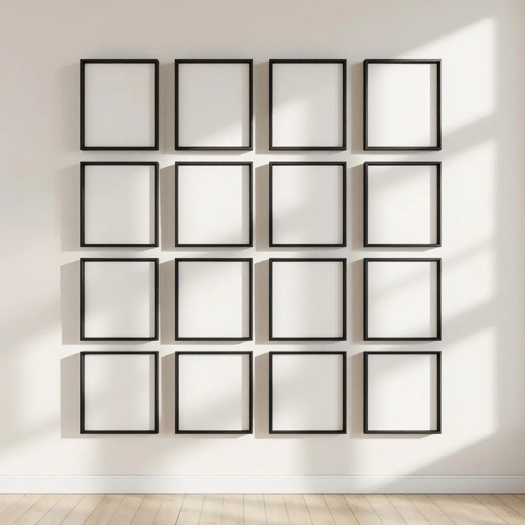 Frame Styled Room Mockup — Plain Square Frame Portrait 2:3 — Perspective View — #01345 | MockupBulk