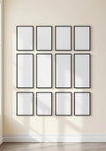 Frame Wall Art Mockup — Matte Black Frame Portrait 2:3 — Perspective View — #01350 | MockupBulk