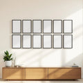 Frame Editorial Room Mockup — Plain Square Frame Square 1:1 — Perspective View — #01351 | MockupBulk