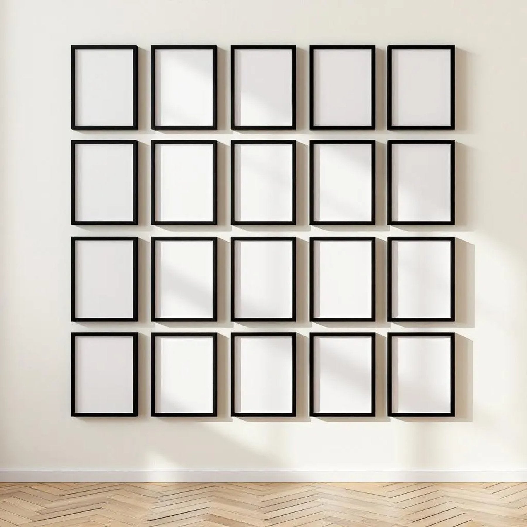 Frame Lifestyle Frame Mockup — Plain Square Frame Portrait 4:5 — Perspective View — #01354 | MockupBulk
