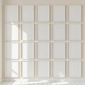 Frame Styled Room Mockup — Plain Square Frame Portrait 2:3 — Perspective View — #01369 | MockupBulk