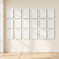 Frame Premium Interior Mockup — Plain Square Frame Portrait 2:3 — Perspective View — #01375 | MockupBulk