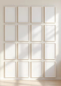 Frame Frame Display Mockup — White Frame Portrait 2:3 — Perspective View — #01380 | MockupBulk