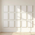 Frame Wall Art Mockup — Plain Square Frame Landscape 3:4 — Perspective View — #01381 | MockupBulk
