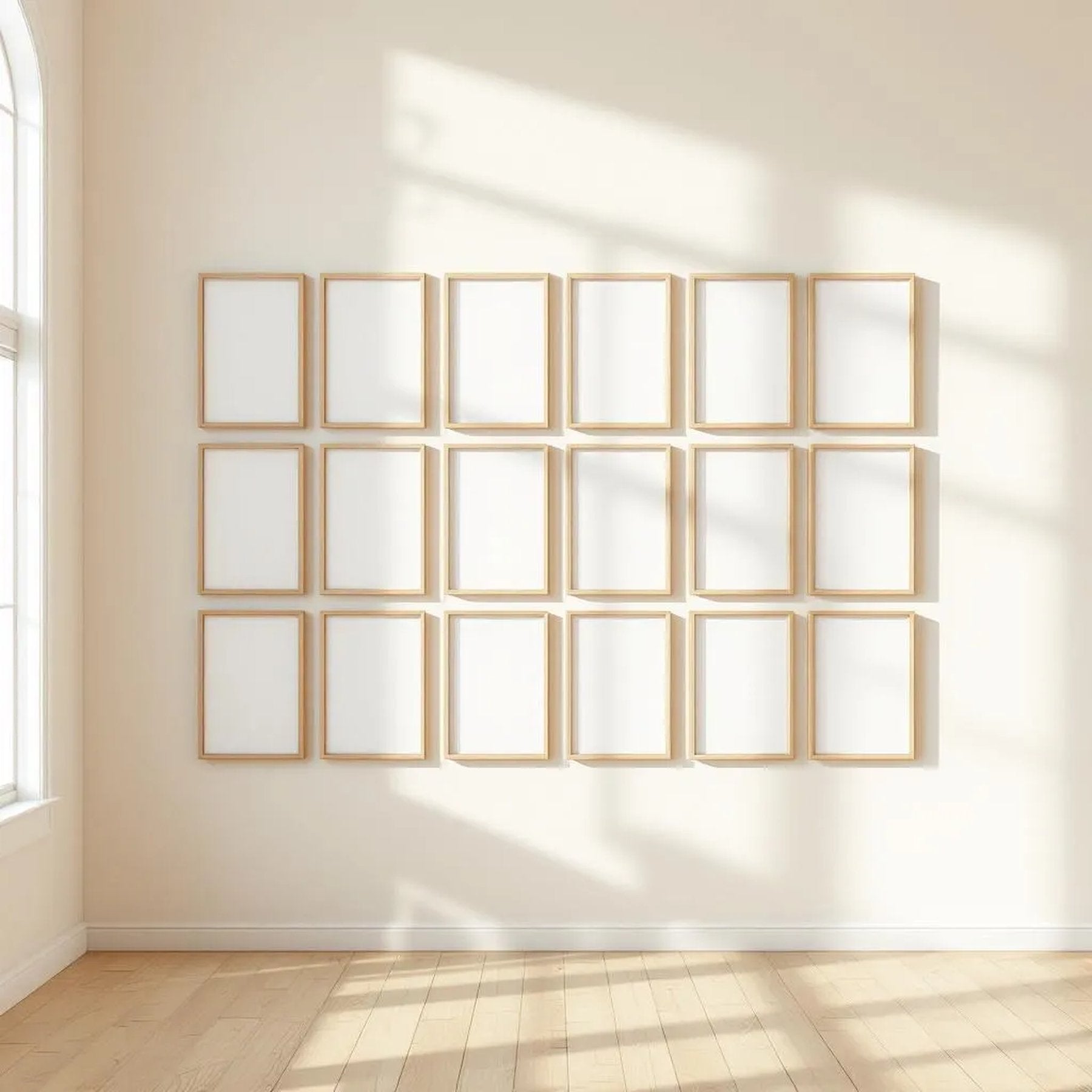 Frame Styled Room Mockup — Plain Square Frame Portrait 2:3 — Perspective View — #01393 | MockupBulk