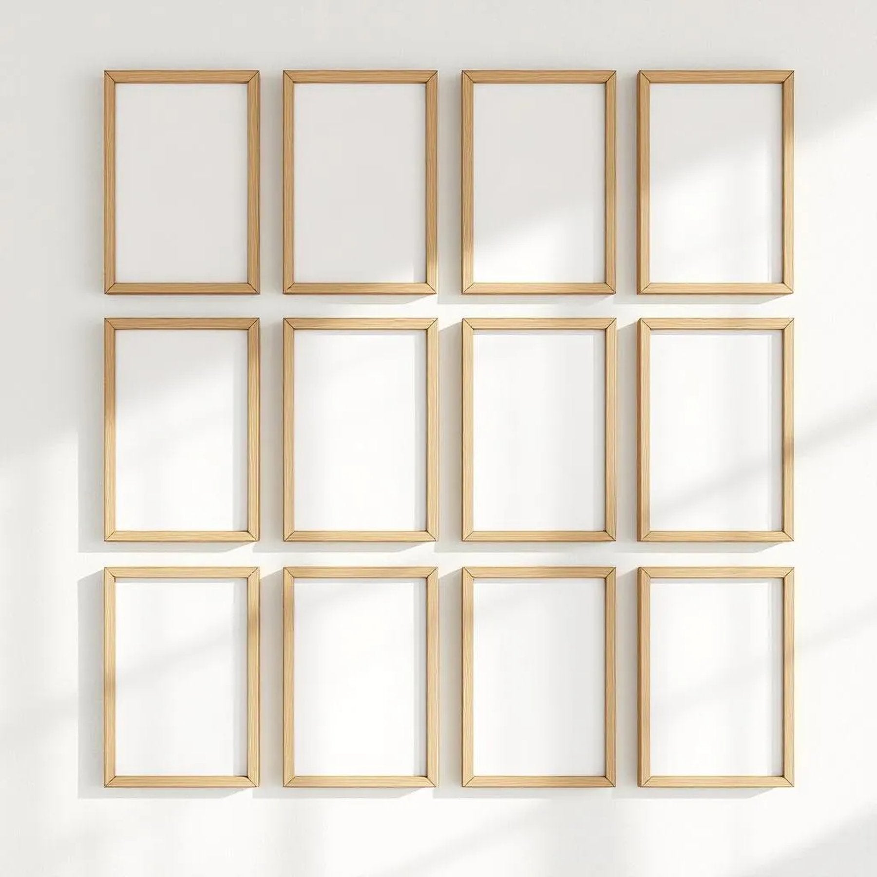 Frame Editorial Room Mockup — Plain Square Frame Square 1:1 — Perspective View — #01399 | MockupBulk