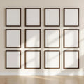 Frame Premium Interior Mockup — Plain Square Frame Portrait 2:3 — Perspective View — #01408 | MockupBulk