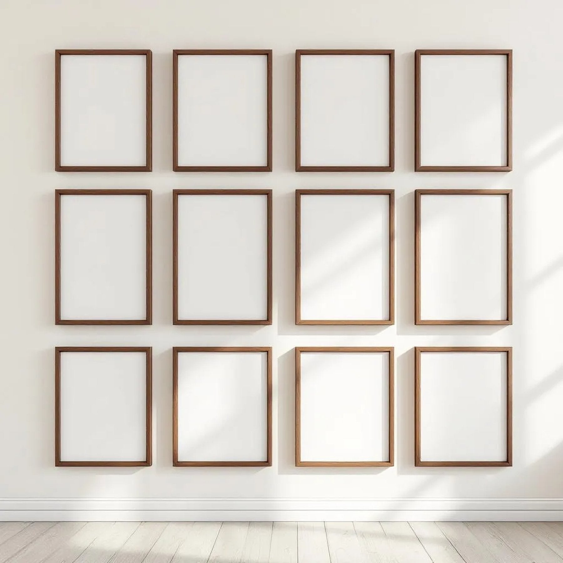 Frame Room Scene Mockup — Plain Square Frame A-Series (A4 / A3) — Perspective View — #01414 | MockupBulk