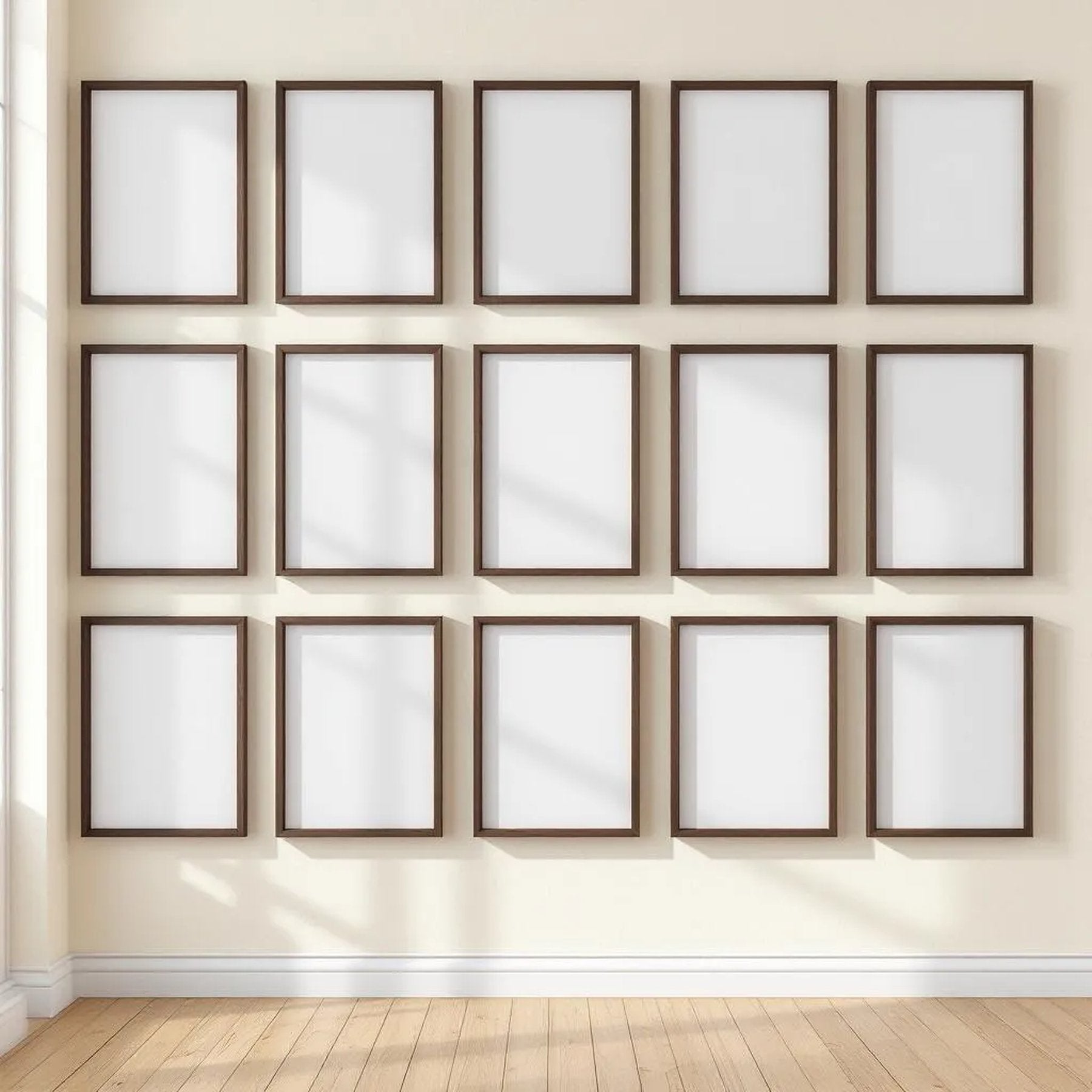 Frame Styled Room Mockup — Plain Square Frame Portrait 2:3 — Perspective View — #01423 | MockupBulk