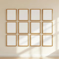 Frame Professional Frame Mockup — Plain Square Frame Portrait 2:3 — Perspective View — #01429 | MockupBulk