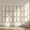 Frame Wall Art Mockup — Plain Square Frame Portrait 2:3 — Perspective View — #01432 | MockupBulk