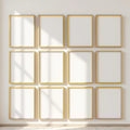 Frame Premium Interior Mockup — Plain Square Frame Portrait 2:3 — Perspective View — #01438 | MockupBulk