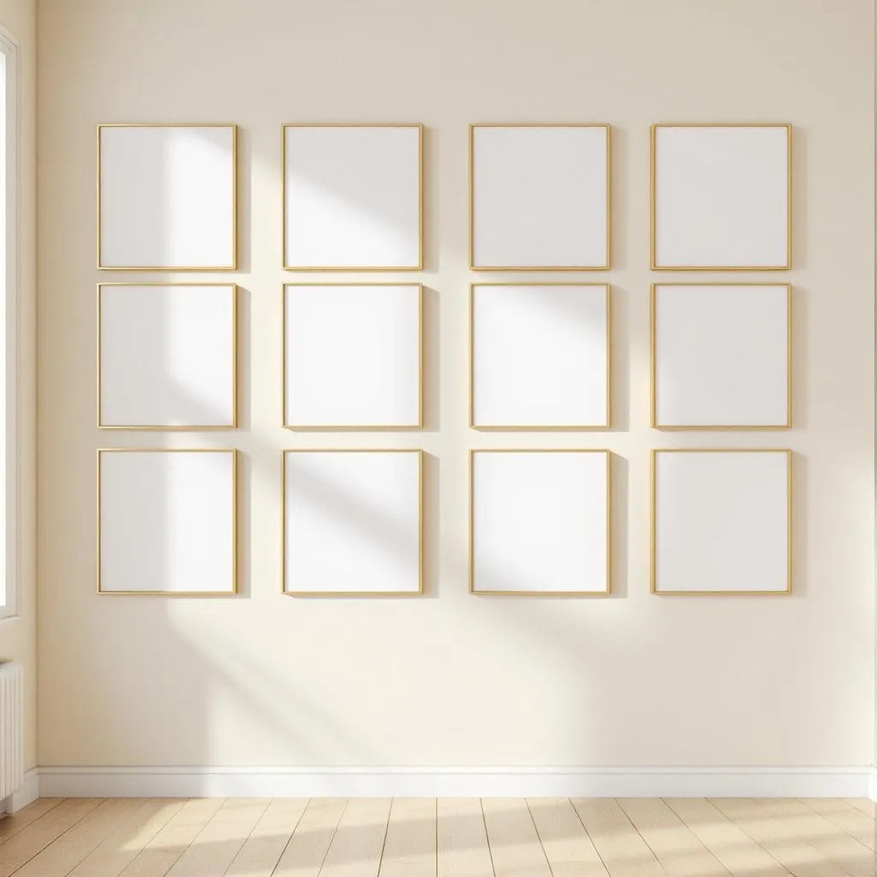 Frame Frame Display Mockup — Plain Square Frame A-Series (A4 / A3) — Perspective View — #01447 | MockupBulk