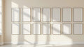 Frame Room Scene Mockup — Silver Frame Portrait 4:5 — Perspective View — #01454 | MockupBulk