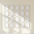 Frame Room Scene Mockup — Plain Square Frame Portrait 2:3 — Perspective View — #01456 | MockupBulk