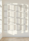 Frame Wall Art Mockup — Silver Frame Portrait 2:3 — Perspective View — #01458 | MockupBulk