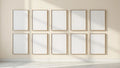 Frame Lifestyle Frame Mockup — Silver Frame Portrait 4:5 — Perspective View — #01463 | MockupBulk